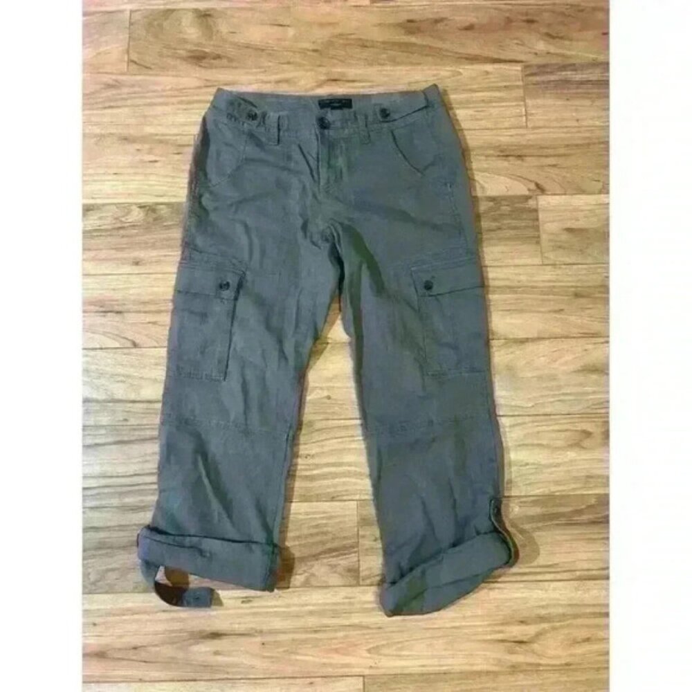 Banana Republic Pants Womens Size 6 Cargo Khaki Capri Martin Fit